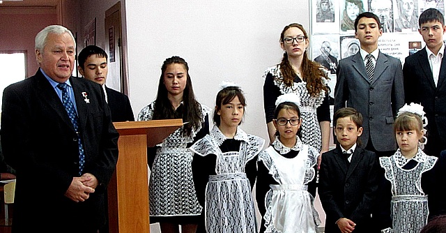 Встреча в школе с. Кляшево, 2015 год