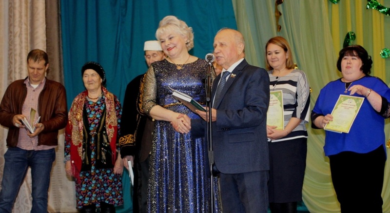 На «Дне татарского языка и культуры» в Вешкаймском районе, 2019 год