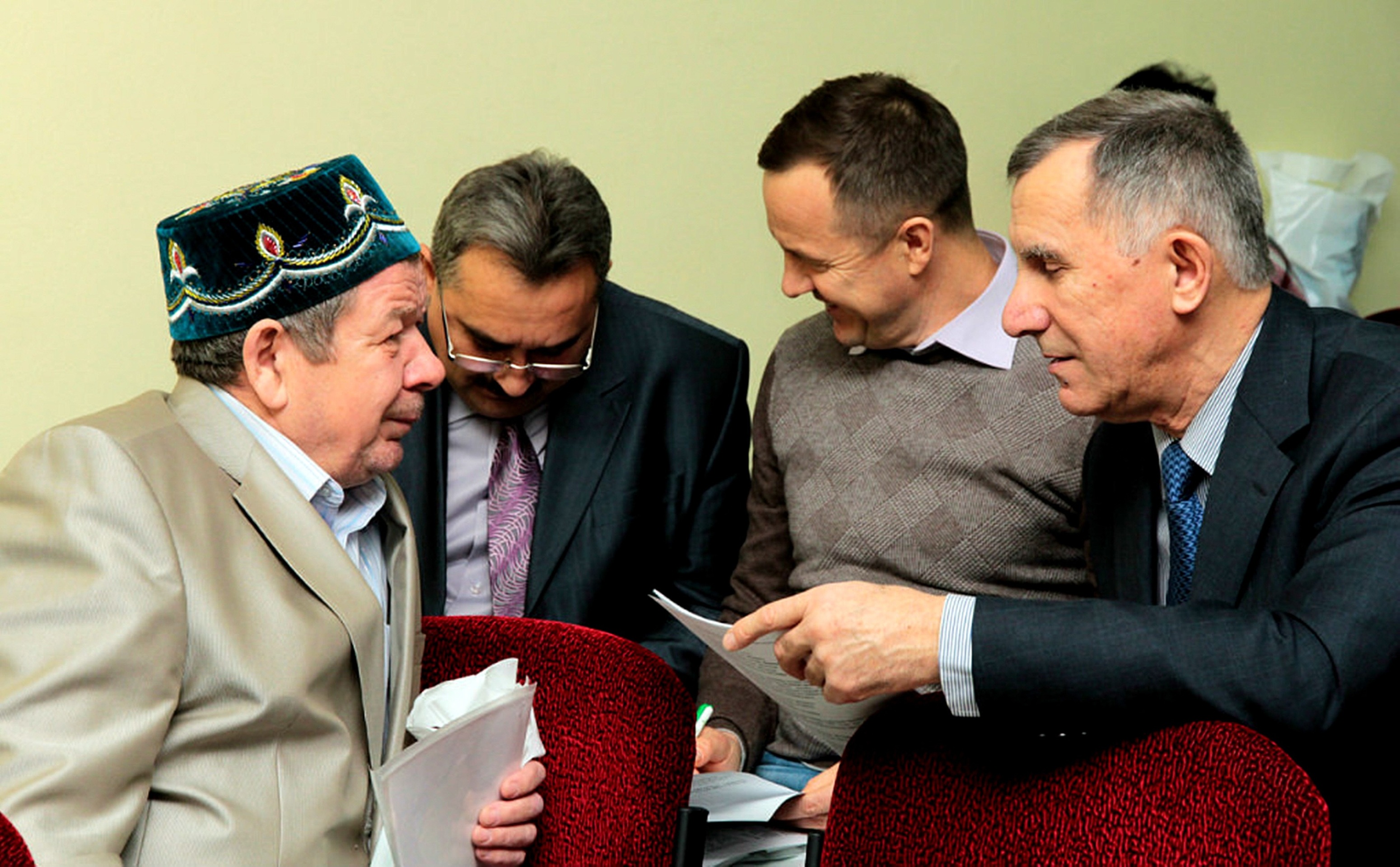 На собрании областного татарского актива, 2014 год